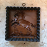 rearing horse springerle cookie mold cutter house on the hill
