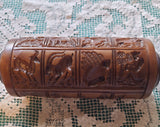 menagerie rolling pin springerle cookie press house on the hill