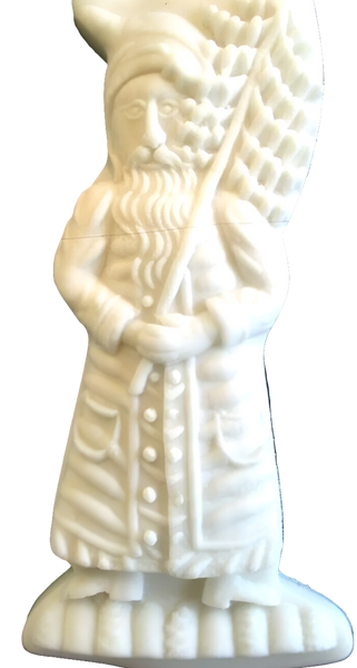 Santa Claus in Buttoned Coat Holding Tree Springerle Cookie Mold