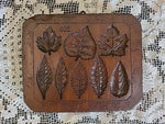 8 different leaves springerle cookie mold