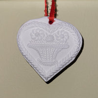 flower heart basket springerle cookie mold