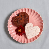 quilted heart springerle cookie mold