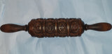 rustic rolling pin flowers springerle cookie mold press