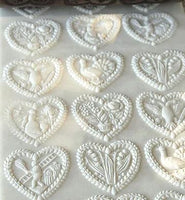 dozen hearts springerle cookies