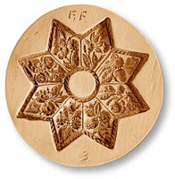 1039 Flower Star Springerle Emporium Cookie Mold